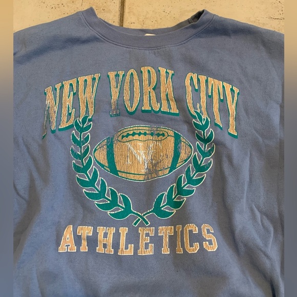 Aero New York City Athletics Blue Sweatshirt Size M - Picture 4 of 6